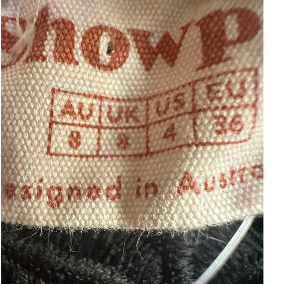 Showpo Black Lace Mock Neck Bare Midriff Puff Sleeve Ruffled Hem Mini Dress - Picture 3 of 9